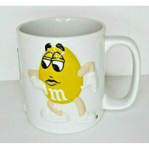 M&M's Coffee Mug Cup 3D Characters Red Blue Yellow Collectible Mars Inc.